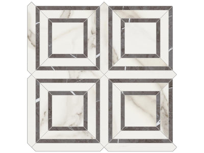 Anatolia Mayfair Piazza 11.75" x 11.75" Porcelain Mosaic