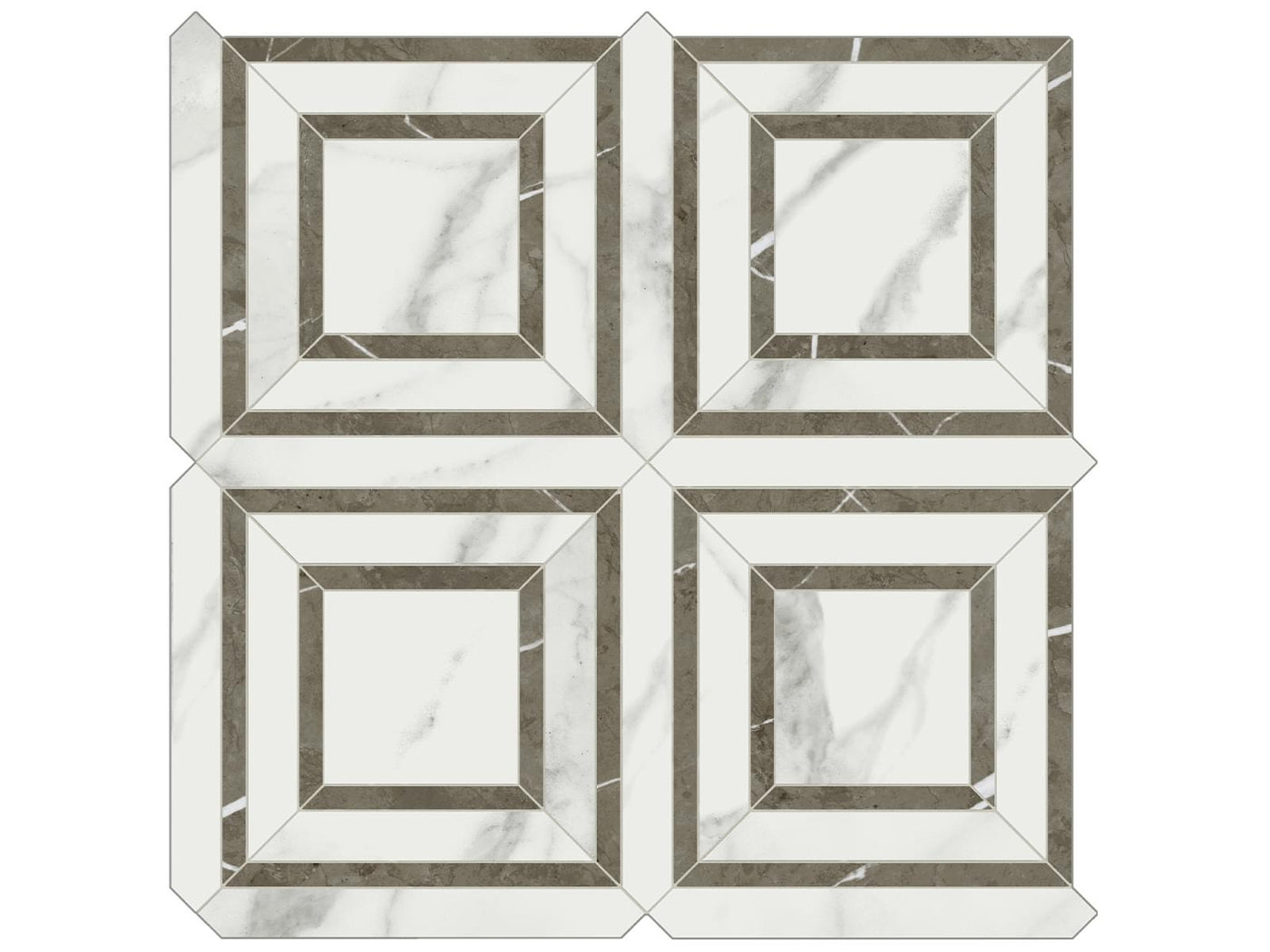 Anatolia Mayfair Piazza 11.75" x 11.75" Porcelain Mosaic