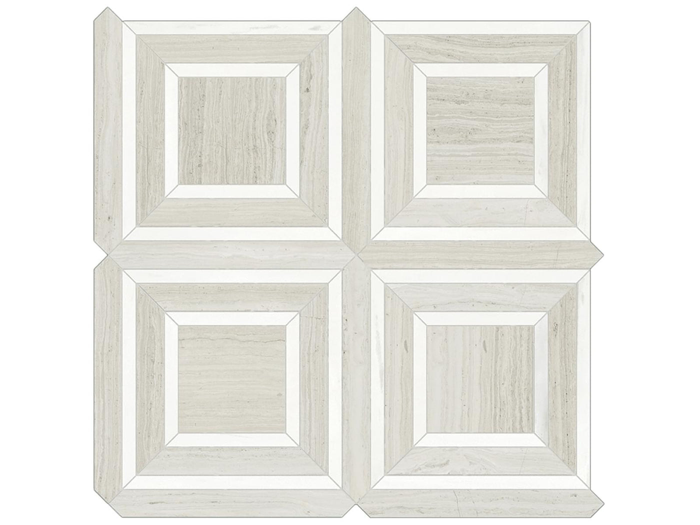 Anatolia Mayfair Piazza 11.75" x 11.75" Porcelain Mosaic