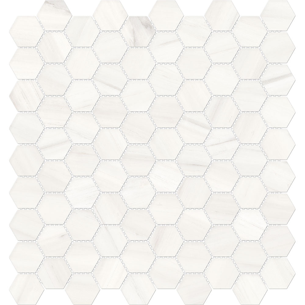 Tesoro Mayfair 1.25" Hexagon 11.5" x 12" Porcelain Mosaic