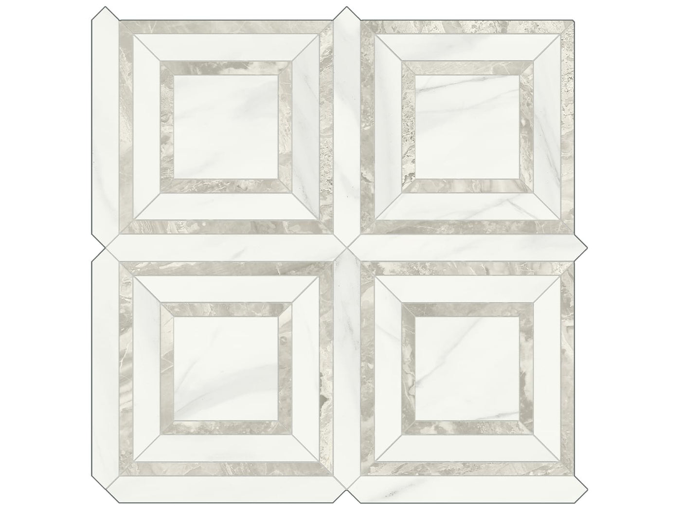 Anatolia Mayfair Piazza 11.75" x 11.75" Porcelain Mosaic