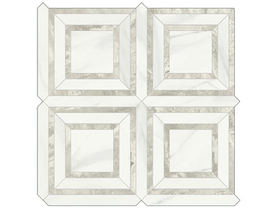 Anatolia Mayfair Piazza 11.75" x 11.75" Porcelain Mosaic