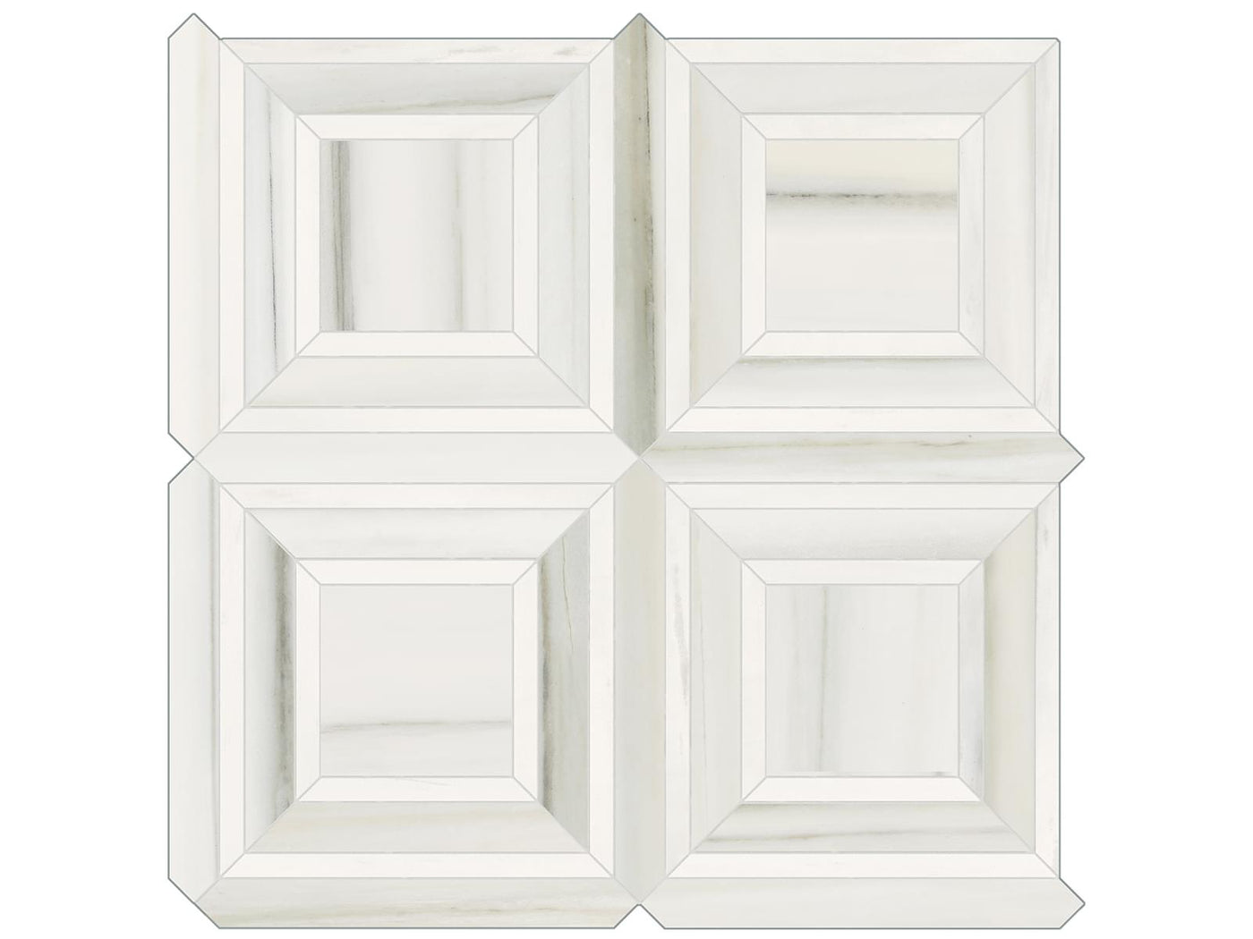 Anatolia Mayfair Piazza 11.75" x 11.75" Porcelain Mosaic