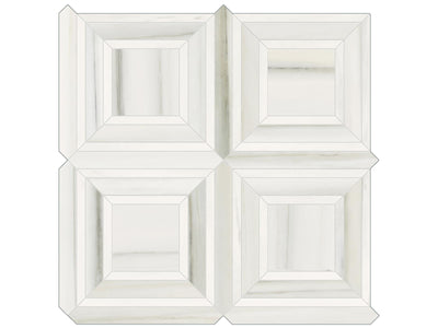 Anatolia Mayfair Piazza 11.75" x 11.75" Porcelain Mosaic