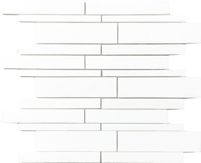 Tesoro Marble Random Strip 12" x 12" Marble Mosaic