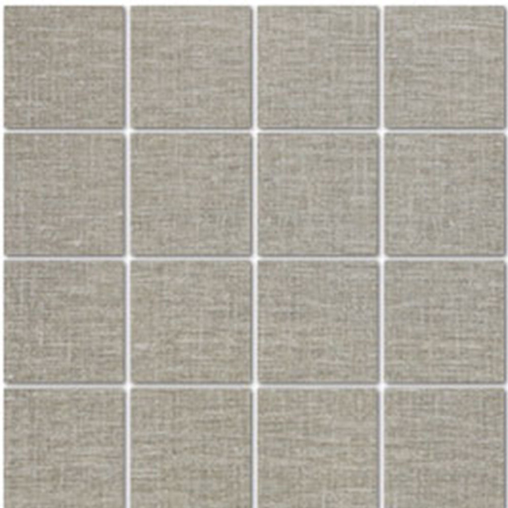 Tesoro Natural Linen 3 x 3 12" x 12" Porcelain Mosaic