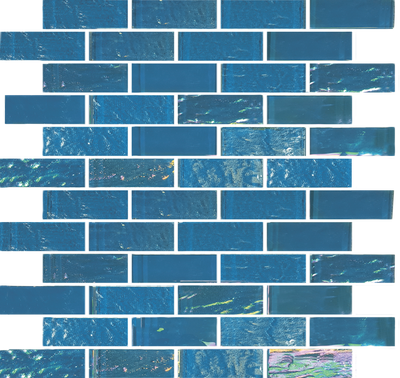 QDI Surfaces Nautical 1 x 3 12" x 12" Glass Mosaic