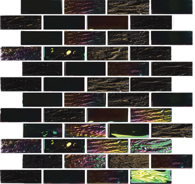 QDI Surfaces Nautical 1 x 3 12" x 12" Glass Mosaic