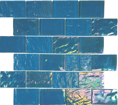 QDI Surfaces Nautical 2 x 3 12" x 12" Glass Mosaic