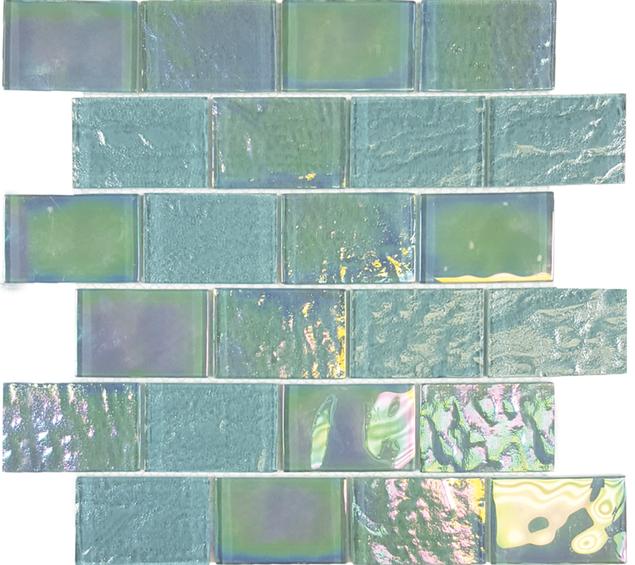 QDI Surfaces Nautical 2 x 3 12" x 12" Glass Mosaic