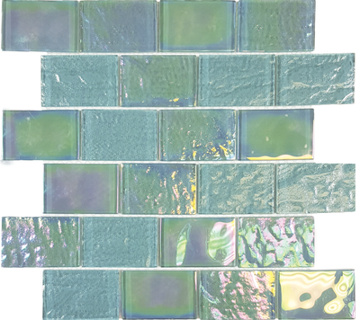QDI Surfaces Nautical 2 x 3 12" x 12" Glass Mosaic