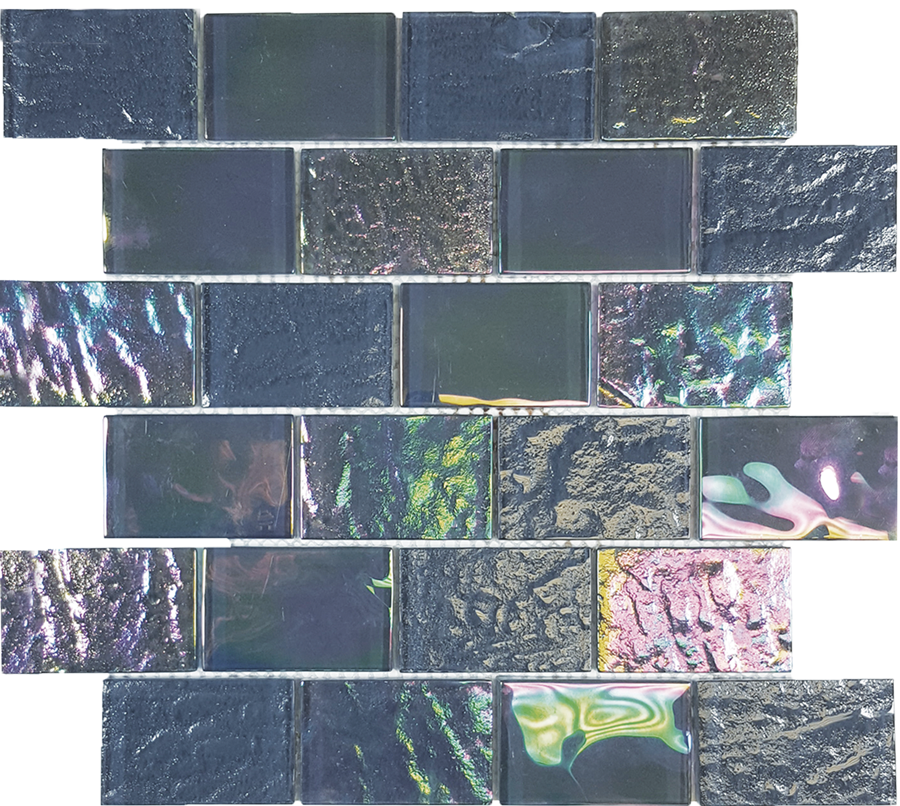 QDI Surfaces Nautical 2 x 3 12" x 12" Glass Mosaic