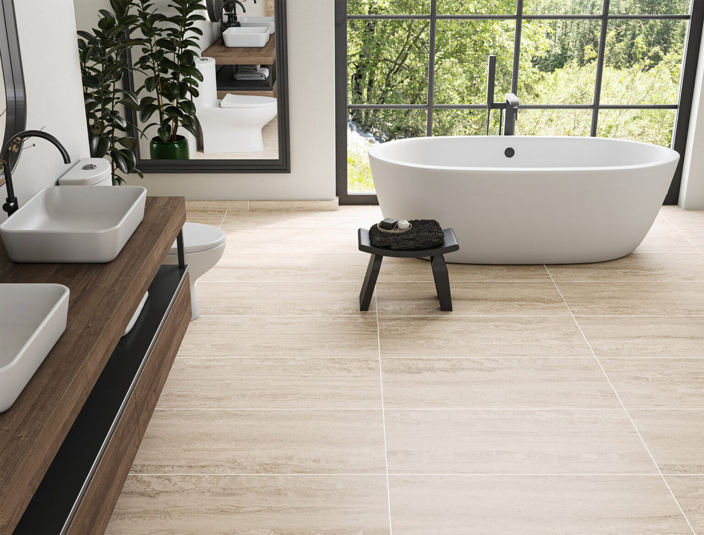 Alfagres Navona 18" x 36" Ceramic Tile Navona Beige