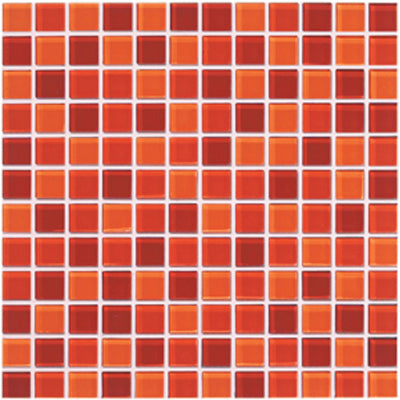 Crossville Glass Blox 1 x 1 Blend 12" x 12" Glass Mosaic