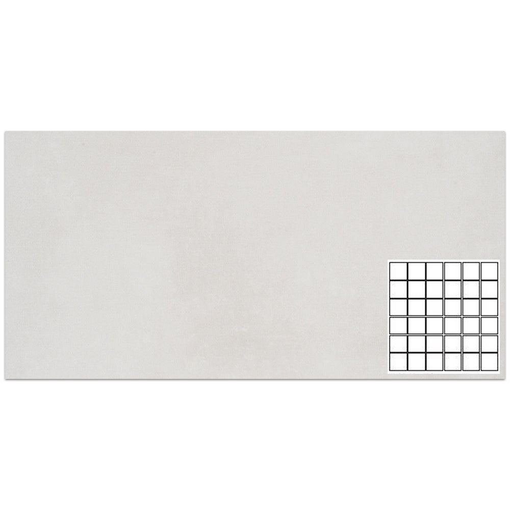 Tesoro Fusion Fabric 12" x 12" Porcelain Mosaic