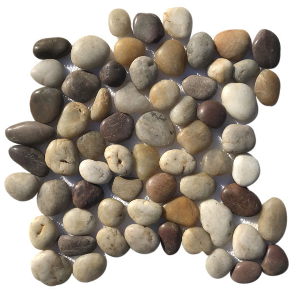 Patara Stone Pebble 12" x 12" Pebble Mosaic