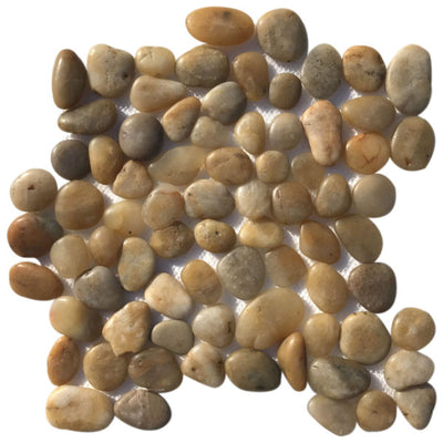 Patara Stone Pebble 12" x 12" Pebble Mosaic