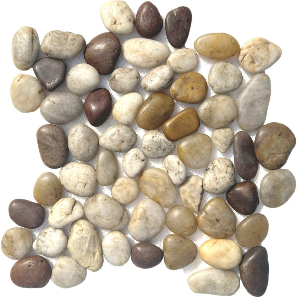 Patara Stone Pebble 12" x 12" Pebble Mosaic