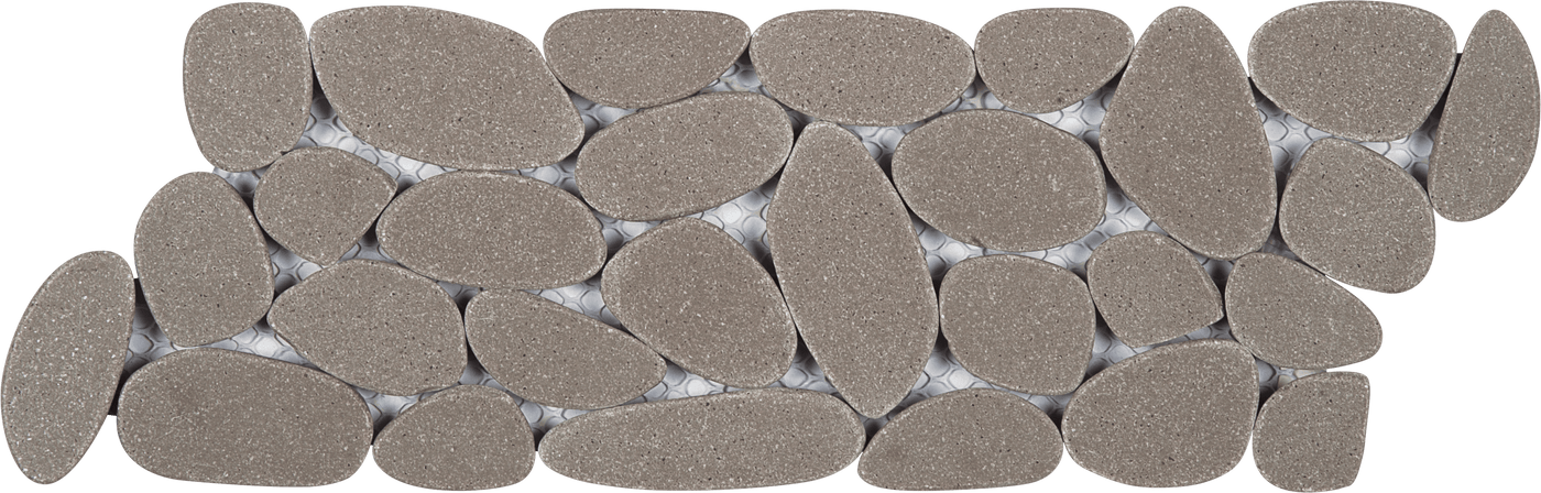 Bati Orient Reconstituted Pebble 4" x 12" Natural Stone Border