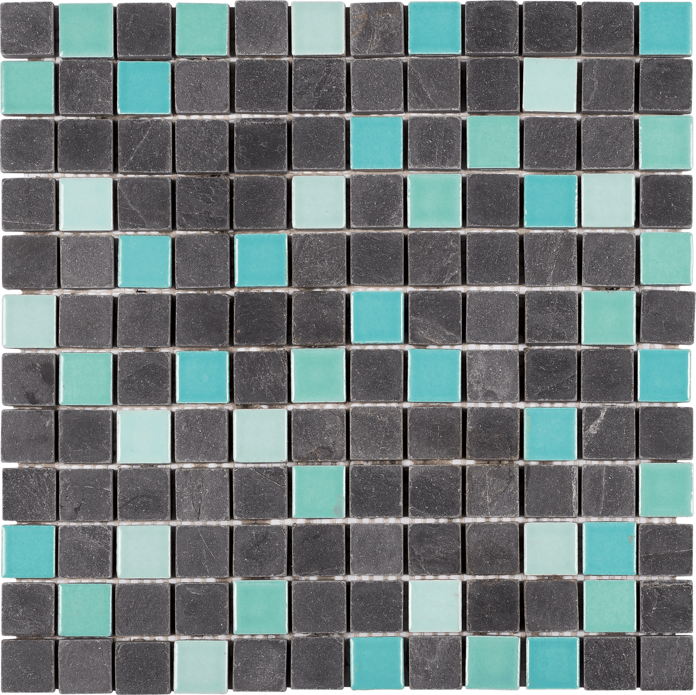 Bati Orient Mix 0.63 x 0.63 12" x 12" Stone & Ceramic Mosaic