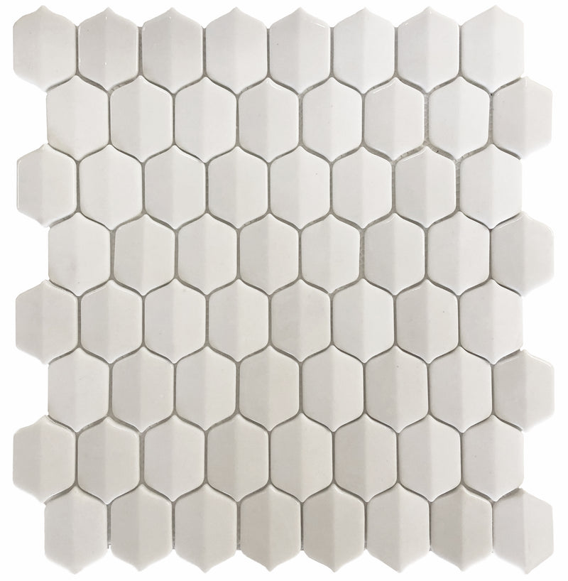 Ottimo Ceramics Peak Arabesque 12" x 12" Glass Mosaic