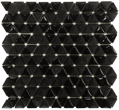 Ottimo Ceramics Peak Triangle 11.5" x 11.5" Glass Mosaic