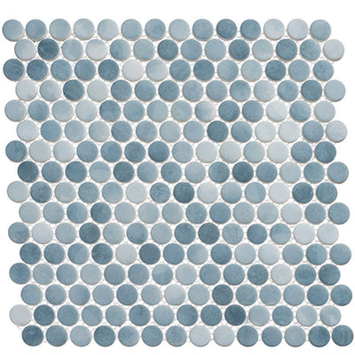 Polka Dots 12.13" x 12.13" Recycled Glass Mosaic