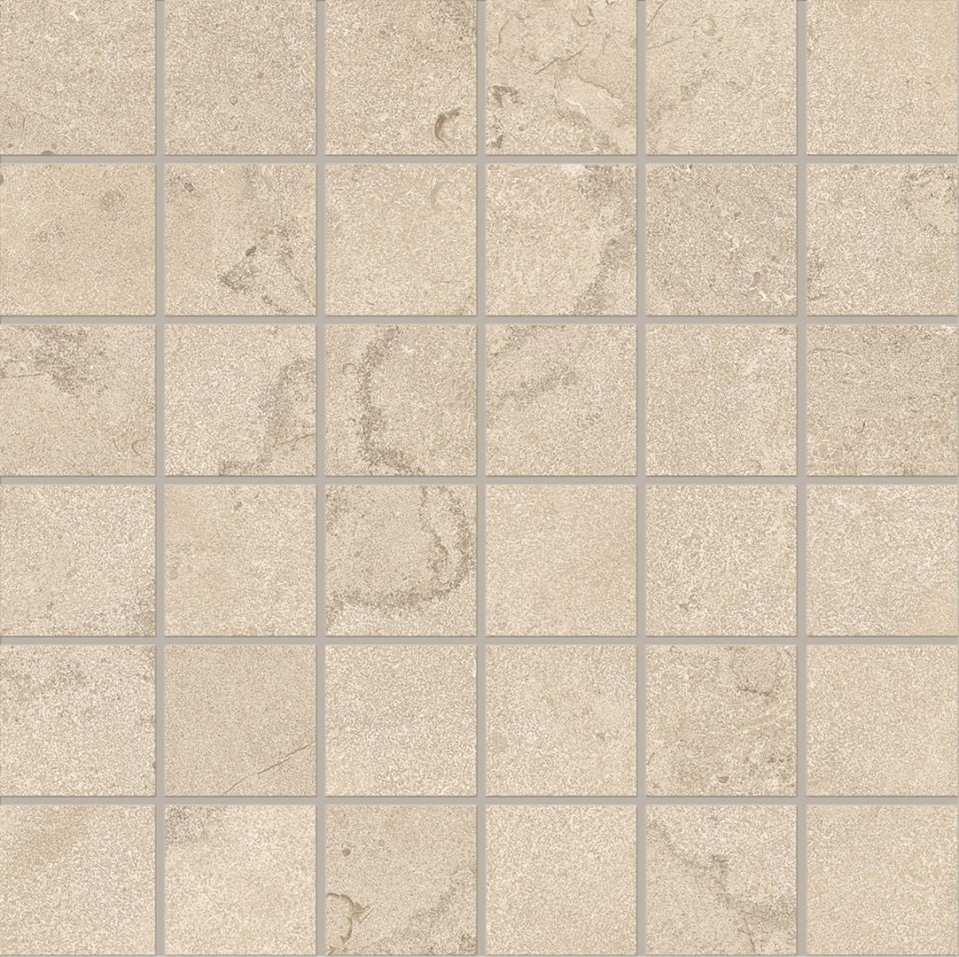 Emil Ceramica Portland Stone 2 x 2 12" x 12" Porcelain Mosaic