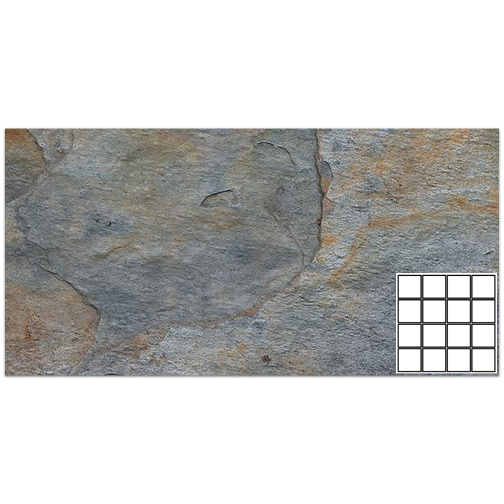 Tesoro Pacific 3 x 3 12" x 12" Porcelain Mosaic