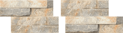 Bati Orient Angle Wall Cladding 4" x 8" Natural Stone Mosaic