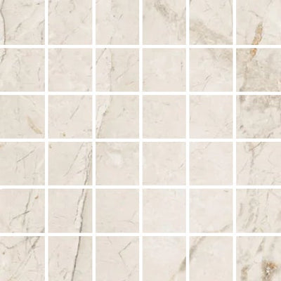 Floors 2000 Quest 2 x 2 12" x 12" Porcelain Mosaic Ivory Matte