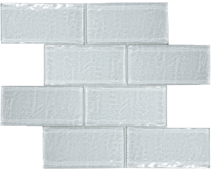 Tesoro Revere 3 x 6 Convex 11.75" x 11.75" Glass Mosaic