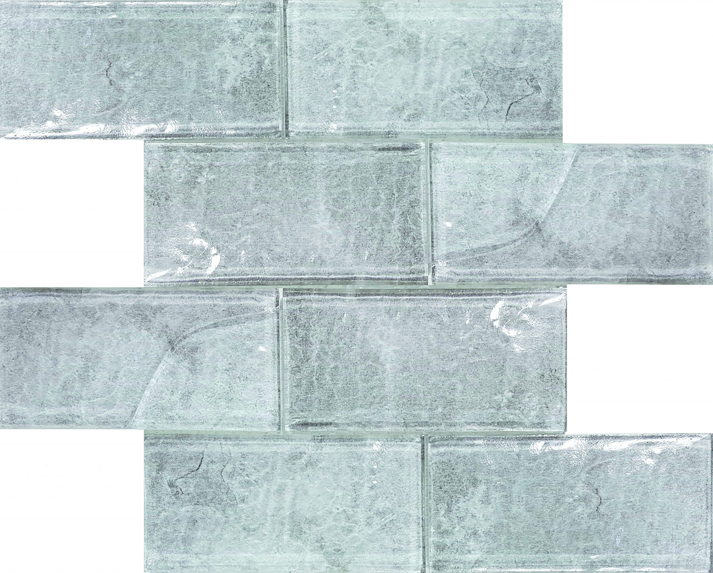 Tesoro Revere 3 x 6 Convex 11.75" x 11.75" Glass Mosaic