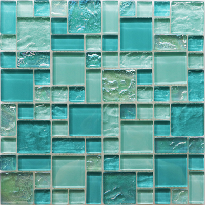 QDI Surfaces Ripple Pattern 12" x 12" Glass Mosaic
