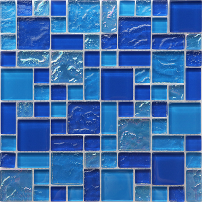 QDI Surfaces Ripple Pattern 12" x 12" Glass Mosaic