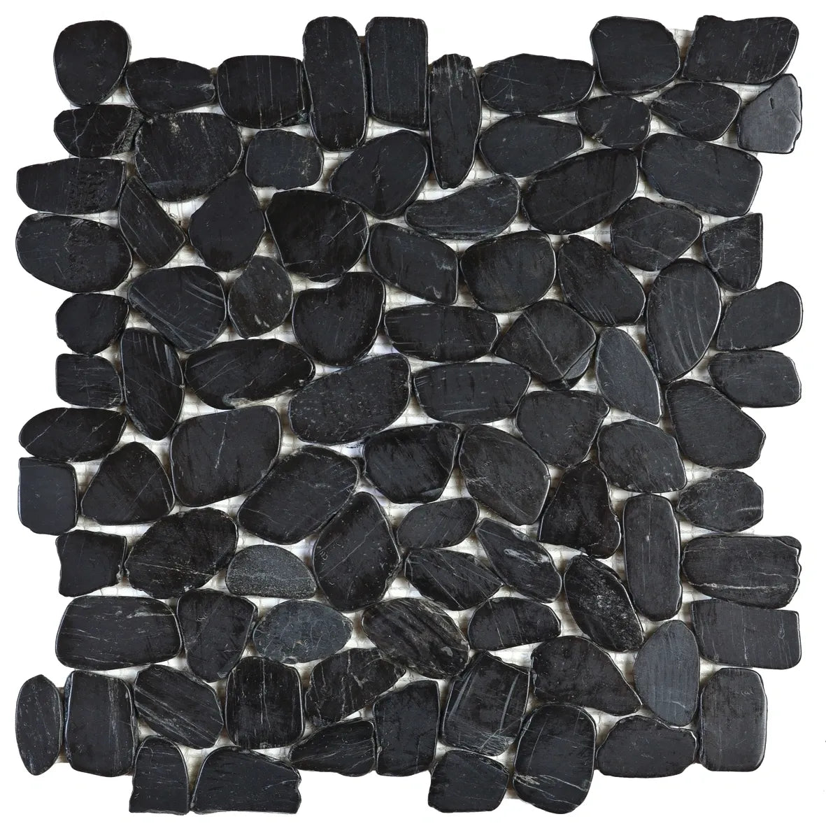 Aspire Stone Sliced Pebbles 12" x 12" Marble Mosaic