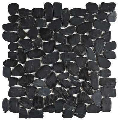Aspire Stone Sliced Pebbles 12" x 12" Marble Mosaic