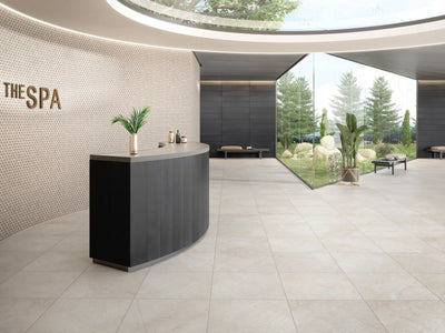 Aspire Stone Antique Tri-Hex Pebbles 11" x 12" Marble Mosaic