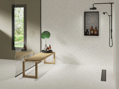 Aspire Stone Tumbled Pebbles 12" x 12" Marble Mosaic