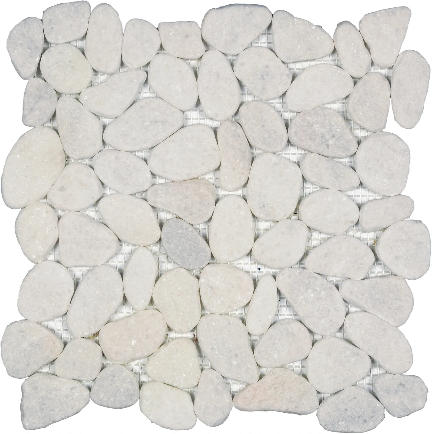 Aspire Stone Tumbled Pebbles 12" x 12" Marble Mosaic