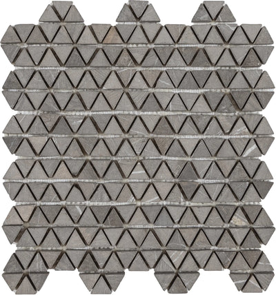 Aspire Stone Antique Tri-Hex Pebbles 11" x 12" Marble Mosaic