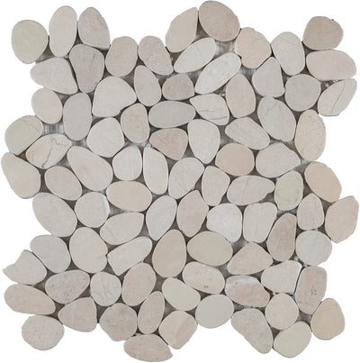 Aspire Stone Antique Pebbles 12" x 12" Marble Mosaic