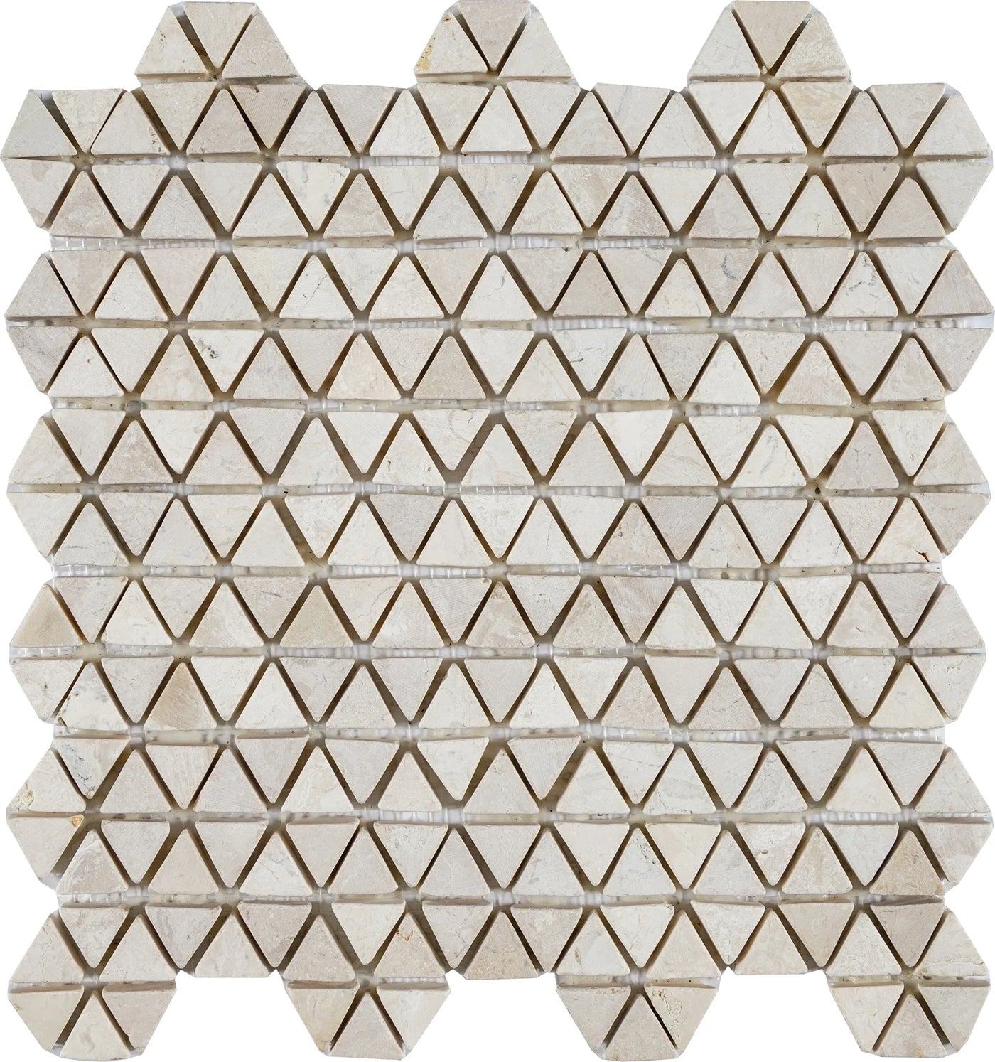 Aspire Stone Antique Tri-Hex Pebbles 11" x 12" Marble Mosaic