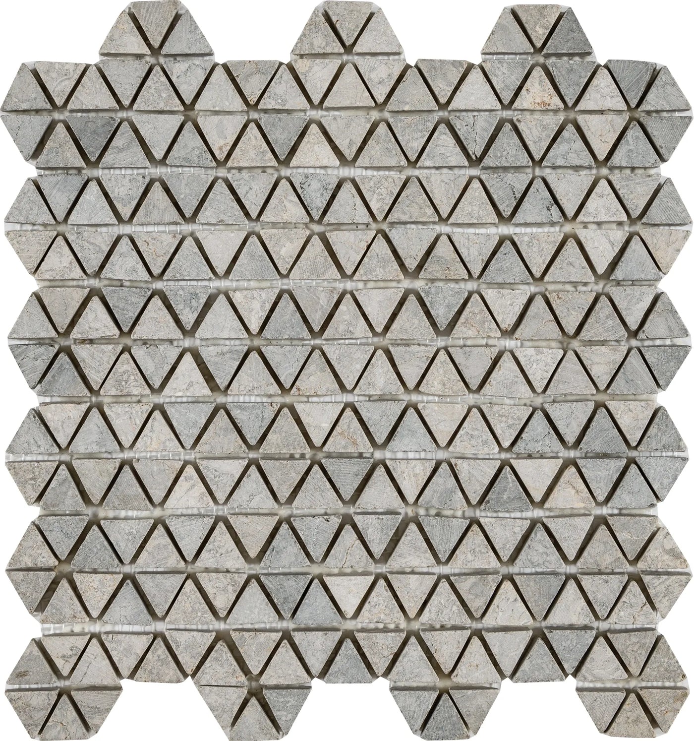Aspire Stone Antique Tri-Hex Pebbles 11" x 12" Marble Mosaic