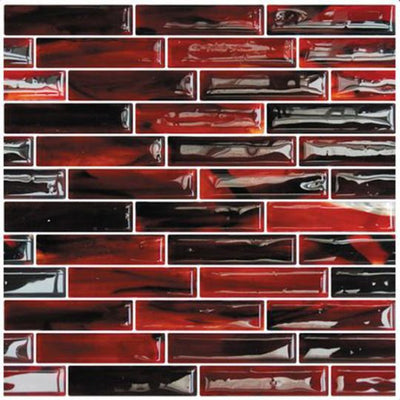 Hirsch Sonic Fusion 1 x 4 12" x 13.80" Glass Mosaic