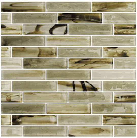 Hirsch Sonic Fusion 1 x 4 12" x 13.80" Glass Mosaic