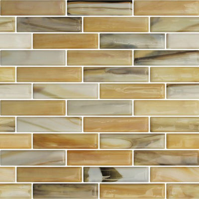 Hirsch Sonic Fusion 1 x 4 12" x 13.80" Glass Mosaic