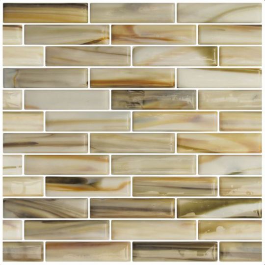 Hirsch Sonic Fusion 1 x 4 12" x 13.80" Glass Mosaic