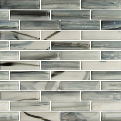 Hirsch Sonic Fusion 1 x 4 12" x 13.80" Glass Mosaic