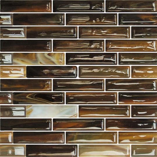 Hirsch Sonic Fusion 1 x 4 12" x 13.80" Glass Mosaic